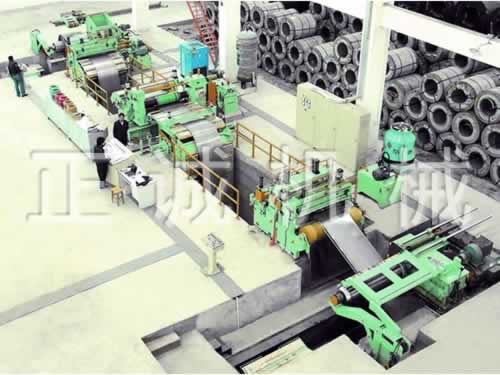 High speed decoiling-Leveling-slitting-reeling production line
